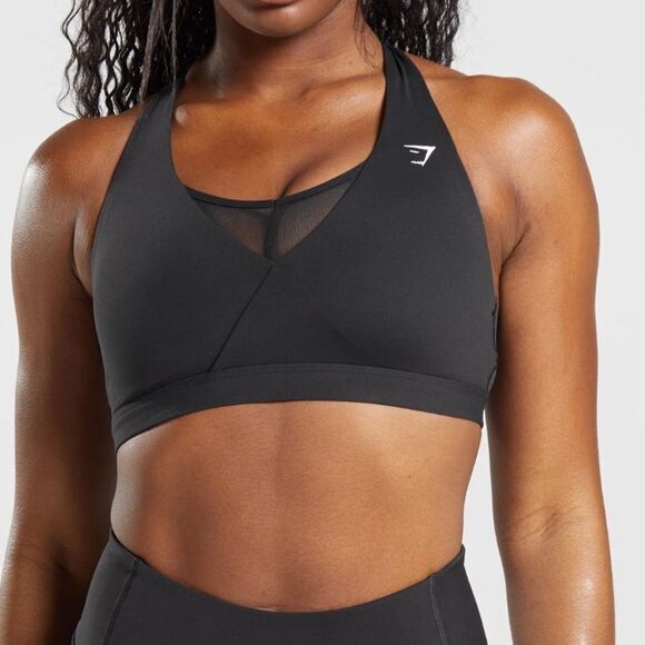 GYMSHARK CROSSOVER SPORTS BRA
Black Womens Light Support NWT in packaging - Picture 1 of 5